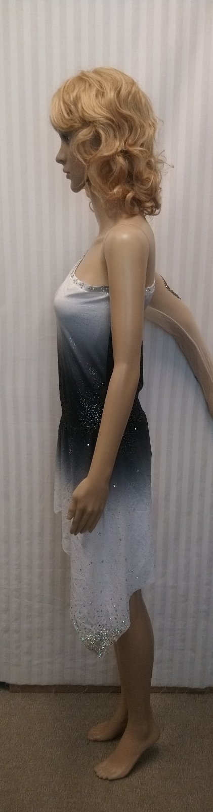 Dámsky kostým tanečnica - farebné šaty, s, m,