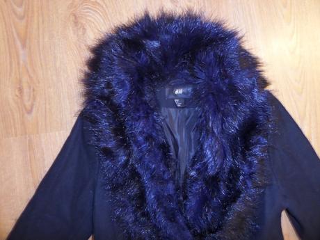Kabát s kožušinou, h&m,s