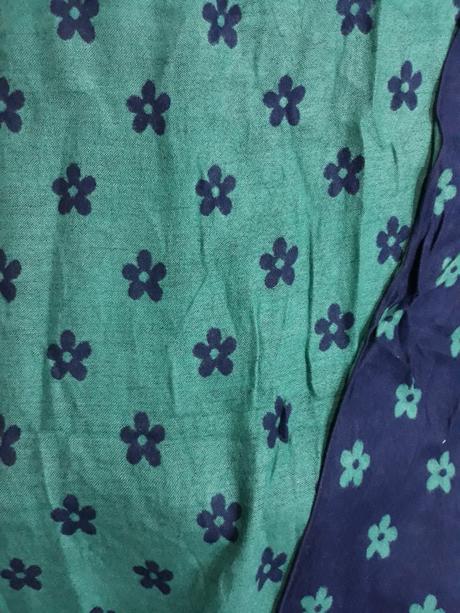 Dizajnový vlnený obojstranný šál, xxl