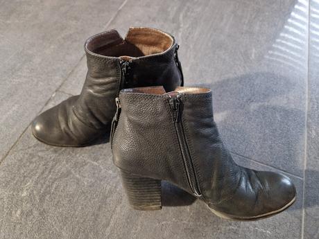 Kožené kotníkové topánky, 37