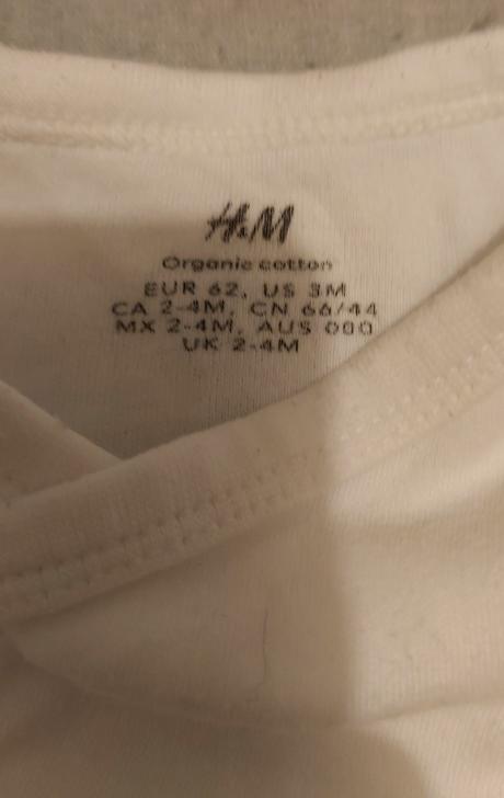 Neutrálne zavinovacie body (2 ks) h&m 62, 62