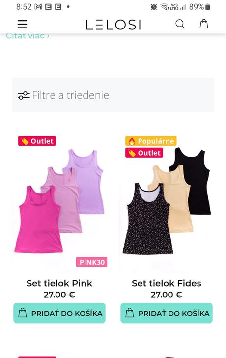 Lelosi tielka/topy, xs