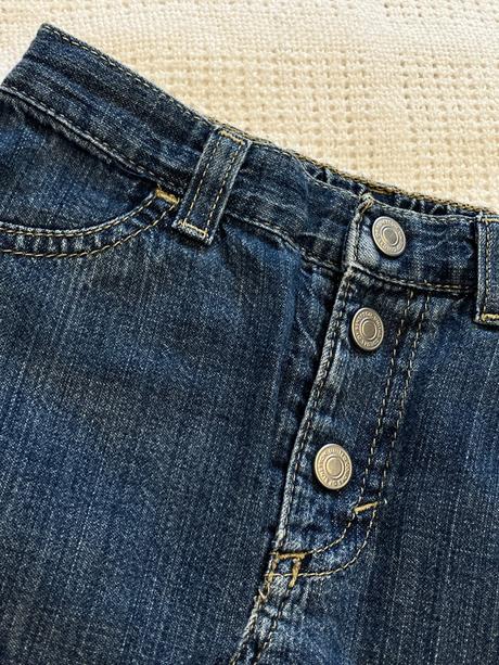 Dievčenská rifľová sukňa so strapcami (18 mes.), benetton,86