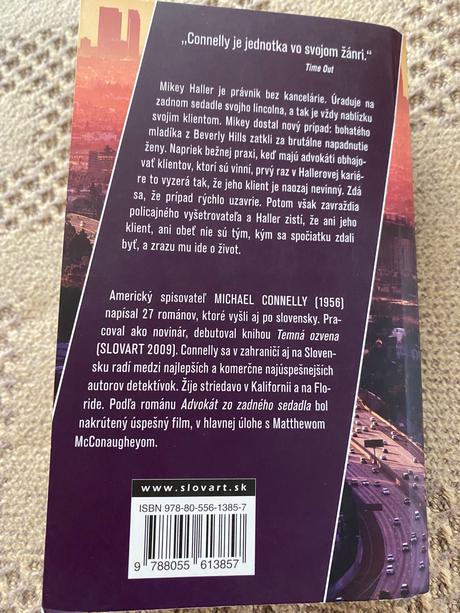 Advokát zo zadného sedadla michael connelly,