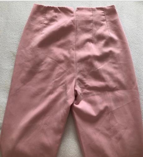 Ružové nohavice s vysokým pásom amisu, l/40, amisu,l