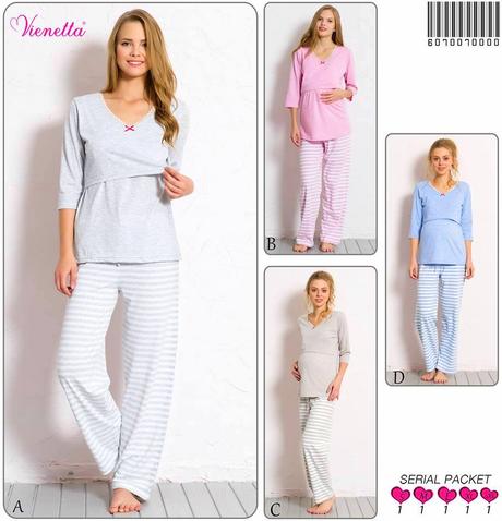 Tehotenské pyžamko, vienetta secret,l / m / s / xl