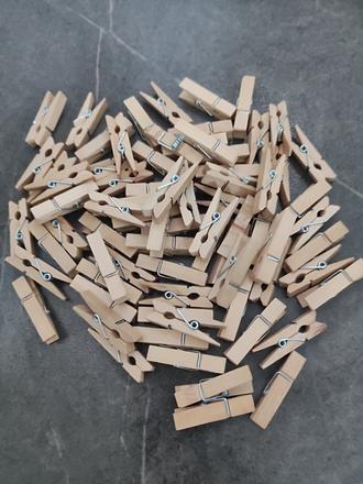Mini drevené štipčeky 50ks,