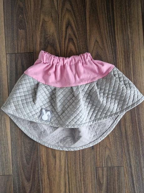 Piskacia šedo ružová funny bunky suknicka, funny bunny,122