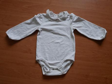 Elegantné body s golierikom, h&m,92