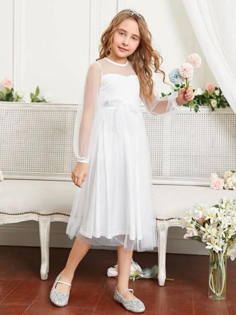 Biele šaty aj na prijímanie, 128 / 134 / 146 / 152