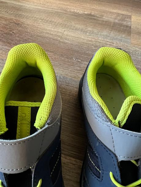 Detská turistická obuv mh100 so suchým zipsom, quechua,33