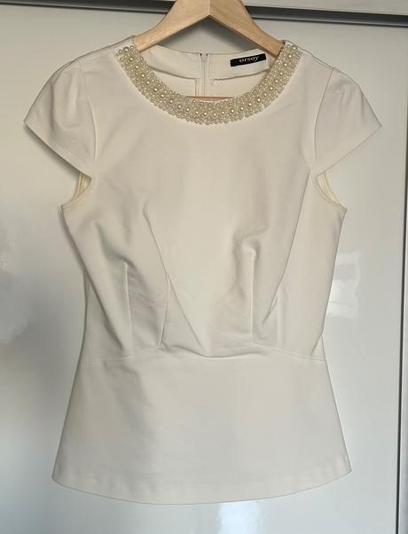 Ivory blúzka s perlami, orsay,38