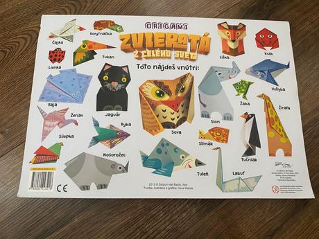 Skladačka - papierové zvieratká - origami, 