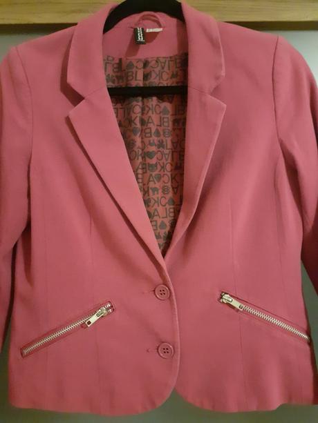 Ružové sako divided, h&m,m