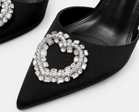 Lodičky so štrasovou ozdobou, mohito,40