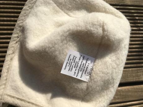 Prirodny zatepleny cepcek - nenoseny, 62