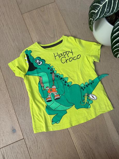 Neónové tričko krokodíl, dopodopo,98