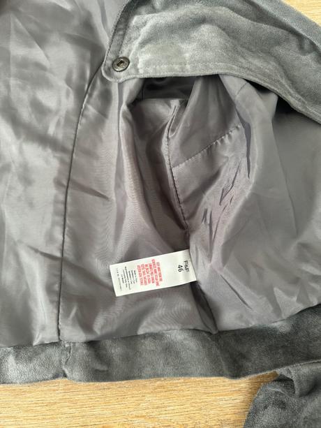 Sivý krivák / velúrová bundička, f&f,xl