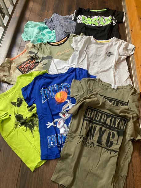 Trička 10ks, takko,134