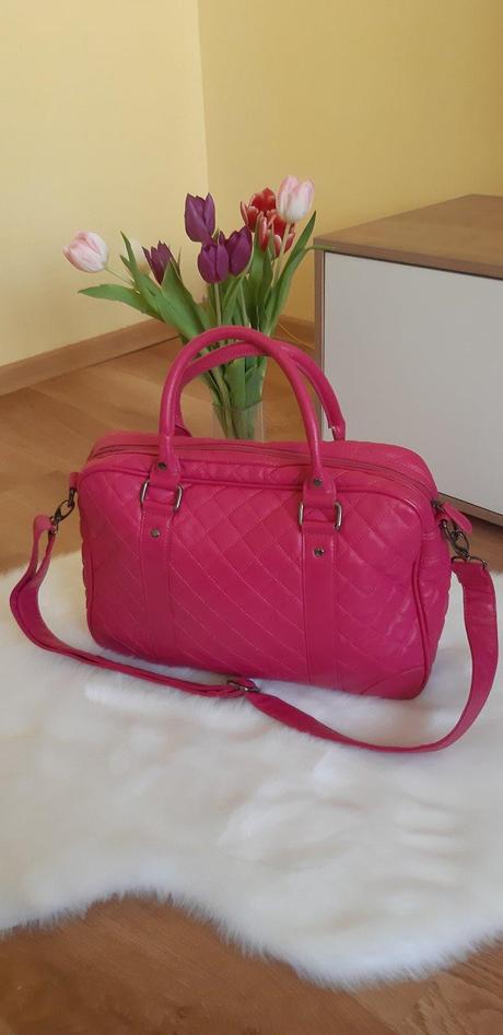 Ružová veľká kabelka invito,
