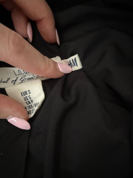 Čierna dámska bunda, h&m,s