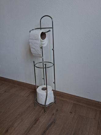 Stojan na wc papier kefa antikor nerez chróm,