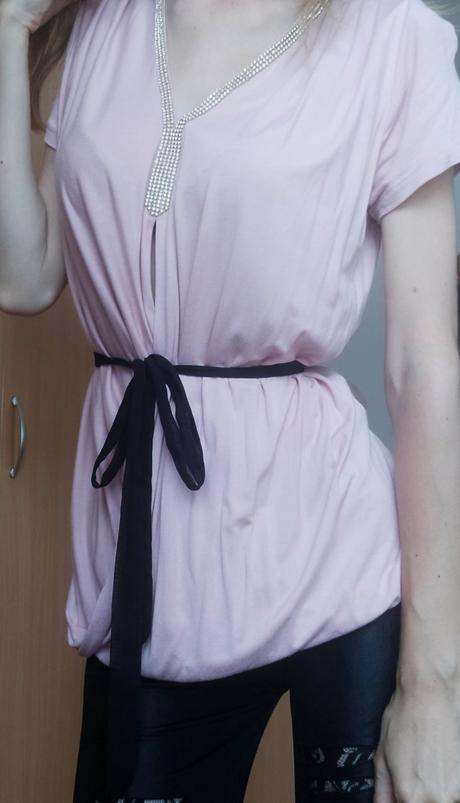 Elegantné ružové tričko, s