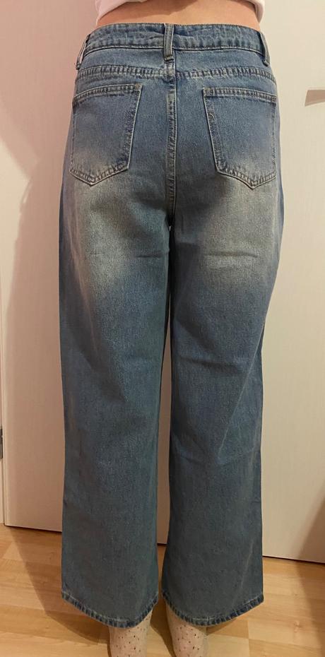 Dámske/dievčenské wide leg rifle zo shein, m