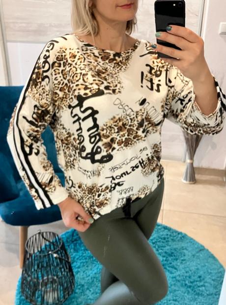 Dámska vzorovaná mikina, l / m / s / xl