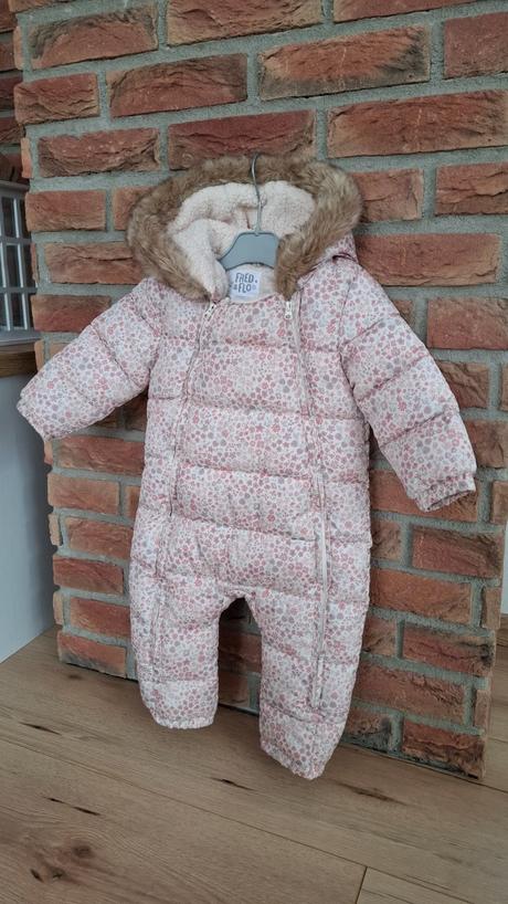Zimny overal + rukavičky, f&f,80