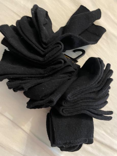 10 párov detských čiernych ponožiek, mothercare,23 / 24 / 25 / 26