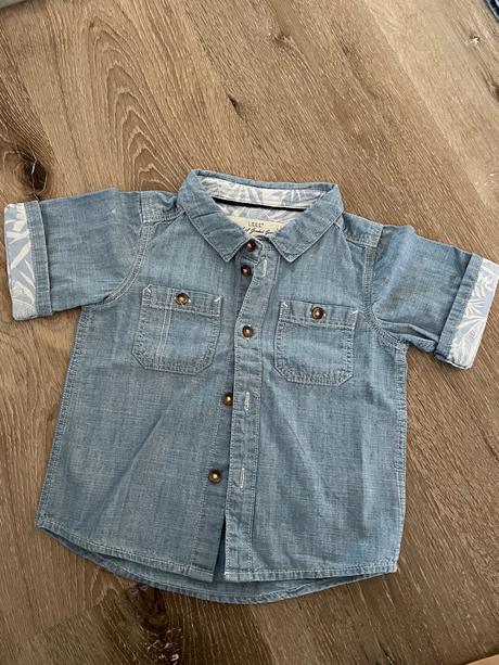 Košeľa riflova, h&m,80