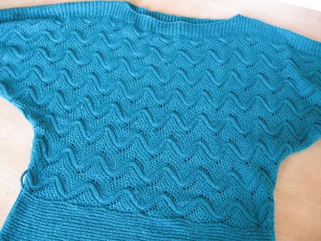 Dámsky tyrkysový sveter, l/xl, xl