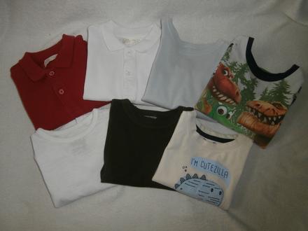 Balík tričiek 7ks  86/98, 86–98