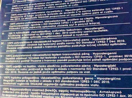 Ortopedický vankúš z pamäťovej peny,