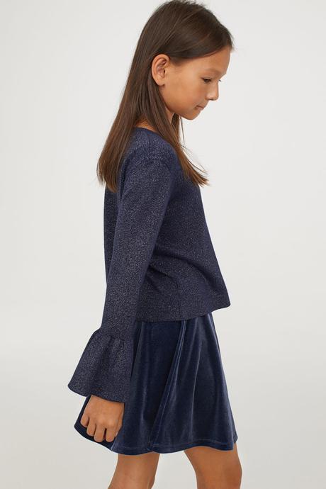 Semišová sukňa, h&m,164