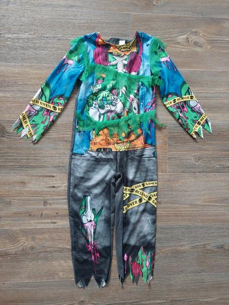 Hráčska kostra zombie karnevalový kostým veľ.110/1, 