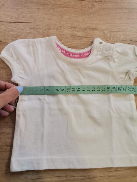 Dievčenské biele tričko 56, bluezoo,56