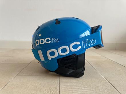 Detska prilba pocito auric cut spin fluorescent, poc,xs