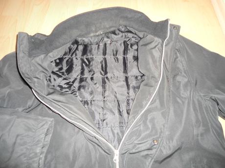 Cierna hrubsia panska bunda, xl