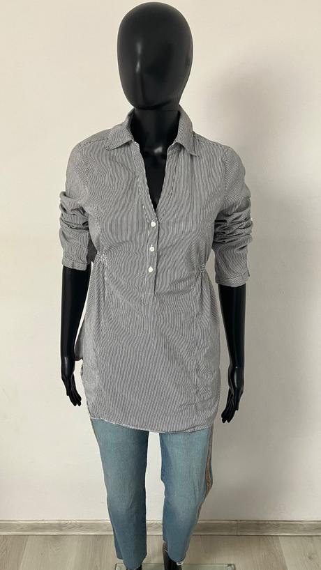 Čiernobiela pásikavá košeľa c&a (s), c&a,s