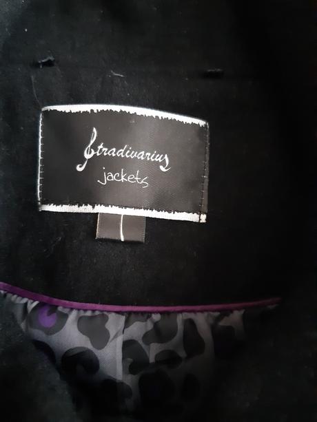 Vlnený kabát, stradivarius,l