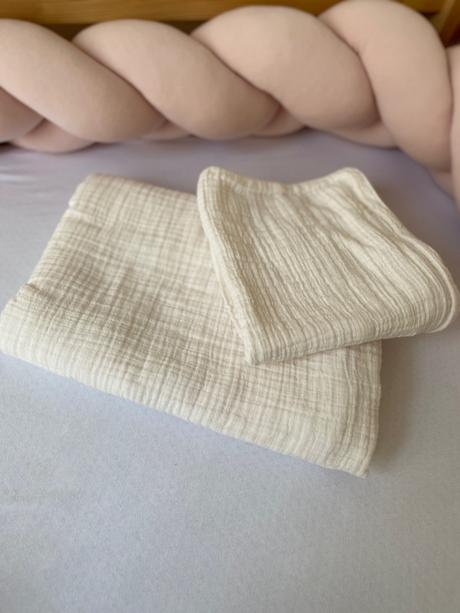 Bibs muselinove obliecky do detskej postielky, šírka (cm): 70,dĺžka (cm): 100