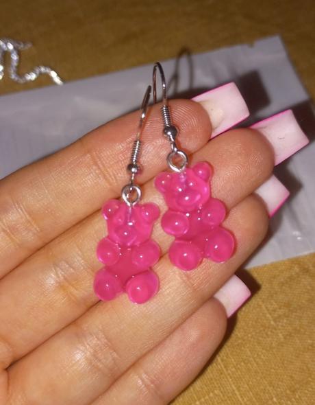 Náušnice gumené medvedíky, 