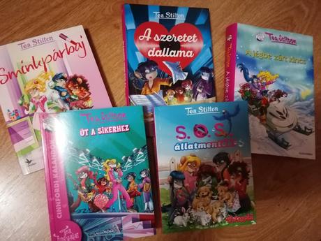 Knihy(od autorky tea stilton)-maďarské, 