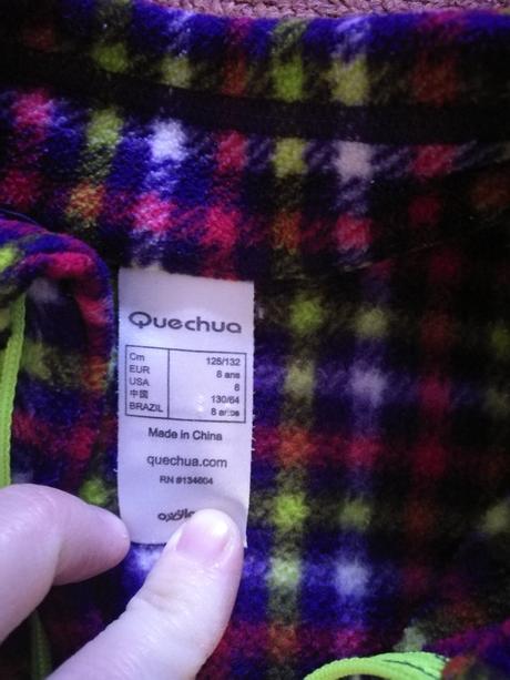Tepla flisova mikinka 128, quechua,128