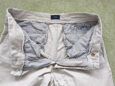 Bavlnene chinos boomerang sweden w33 l32, m