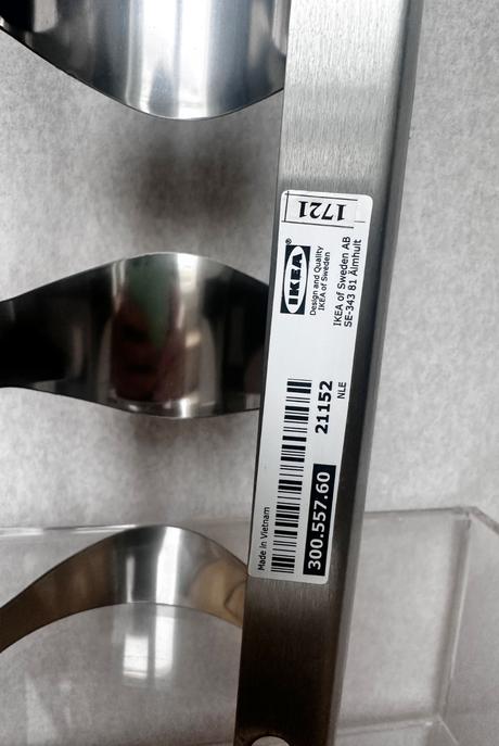 Ikea stojan na víno z antikoru,