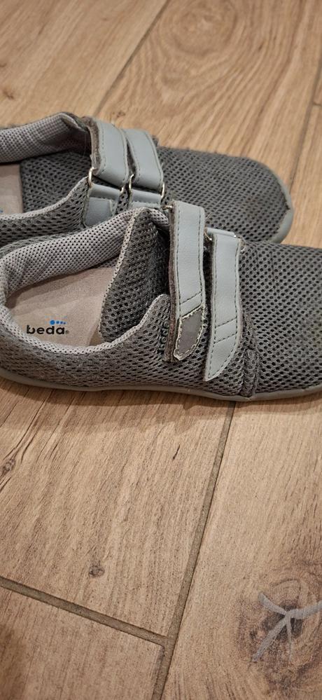 Barefoot plátené tenisky na suchý zips beda, beda,34