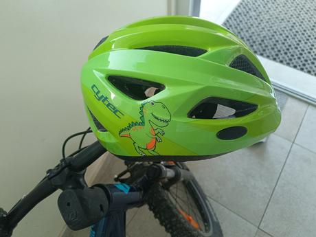 Detský horský bicykel bergamont 20" modrý + prilba, 20